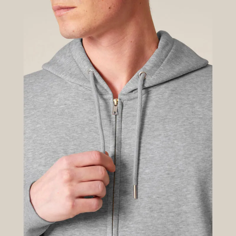 Connector 2.0 unisex medium fit mikina na zip s ka
