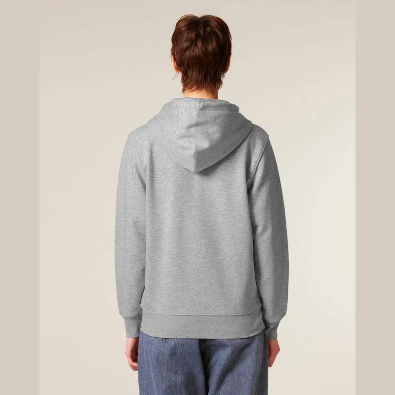 Connector 2.0 unisex medium fit mikina na zip s ka