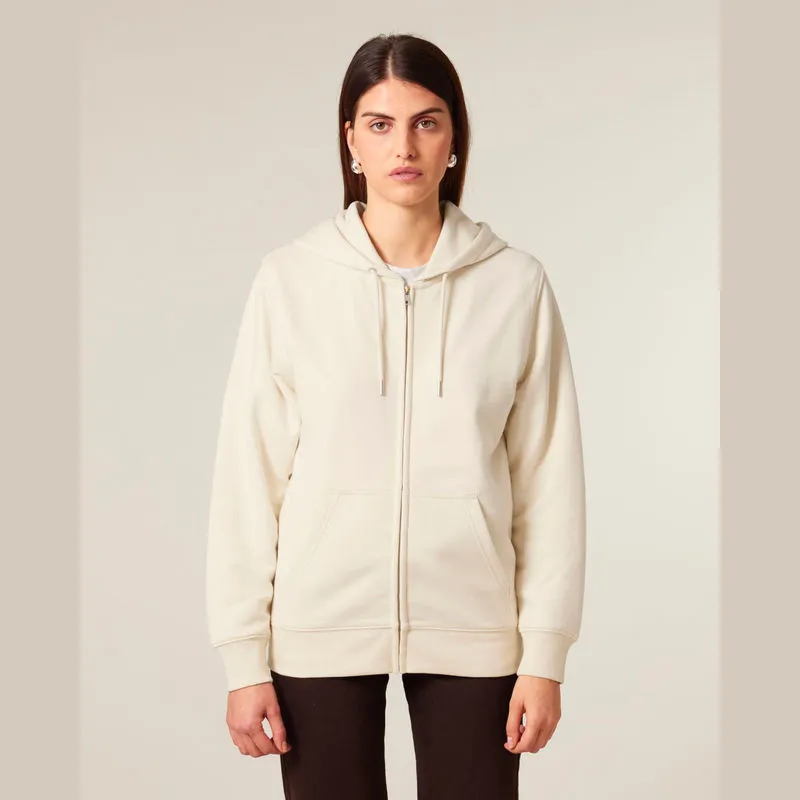 Connector 2.0 unisex medium fit mikina na zip s ka