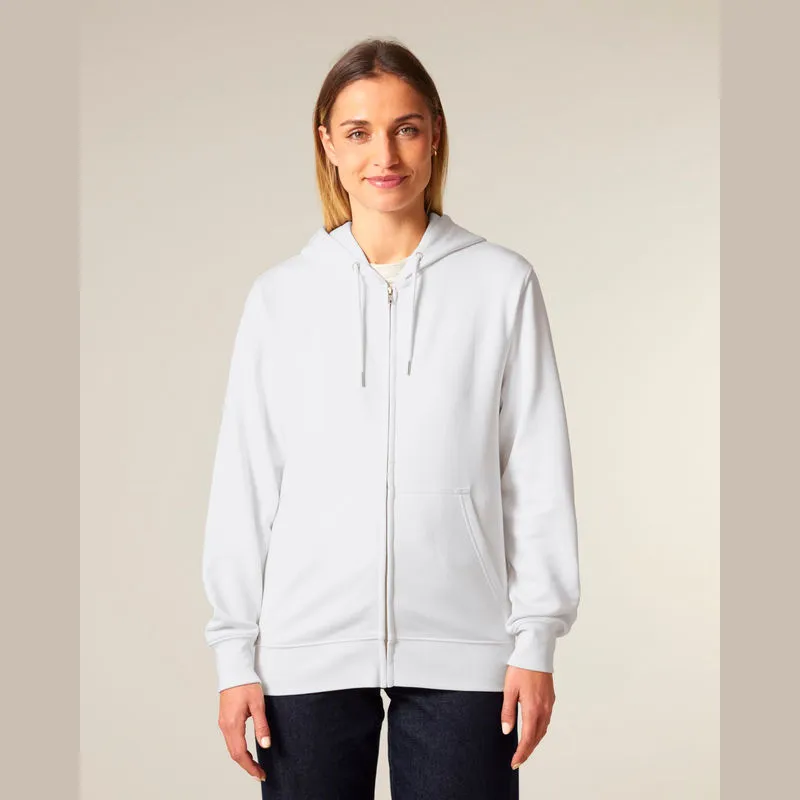 Connector 2.0 unisex medium fit mikina na zip s ka