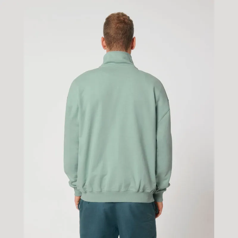 Miller Dry unisex boxy mikina se čtvrtinovým zipem