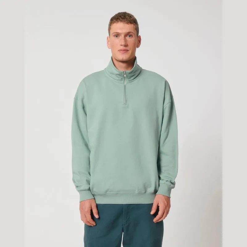 Miller Dry unisex boxy mikina se čtvrtinovým zipem