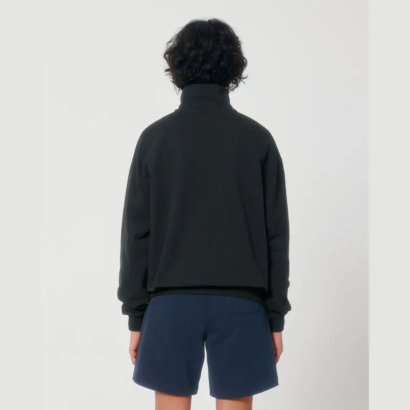 Miller Dry unisex boxy mikina se čtvrtinovým zipem