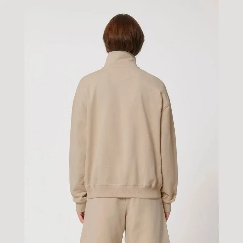 Miller Dry unisex boxy mikina se čtvrtinovým zipem