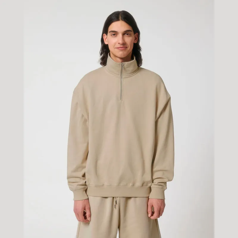 Miller Dry unisex boxy mikina se čtvrtinovým zipem