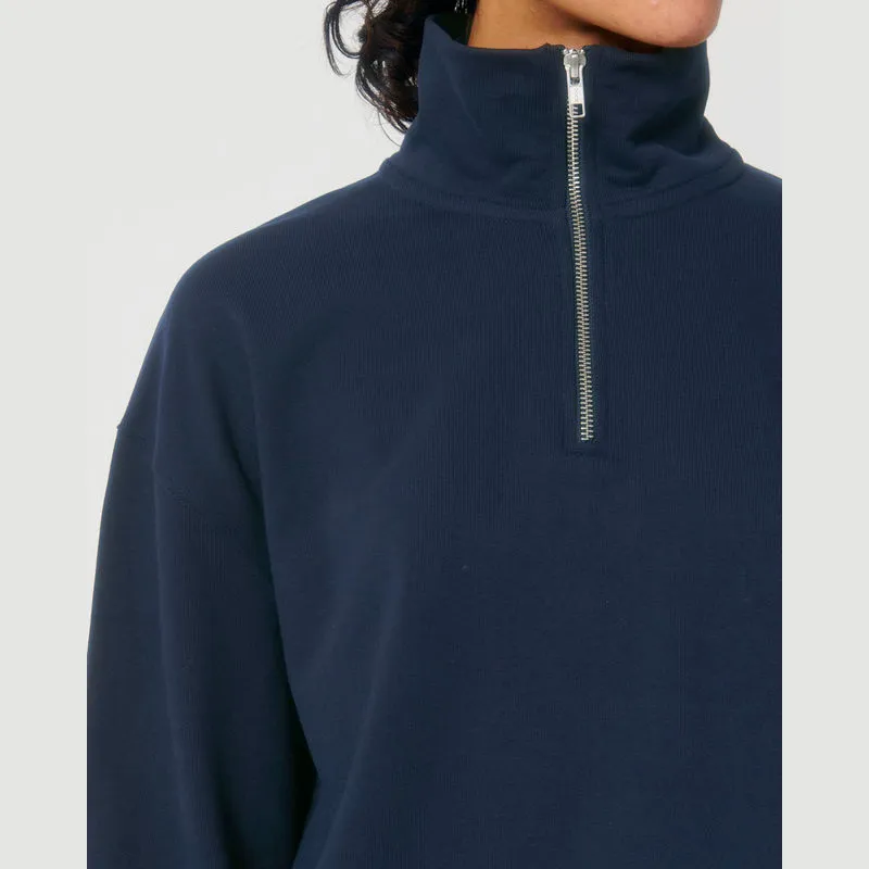 Miller Dry unisex boxy mikina se čtvrtinovým zipem