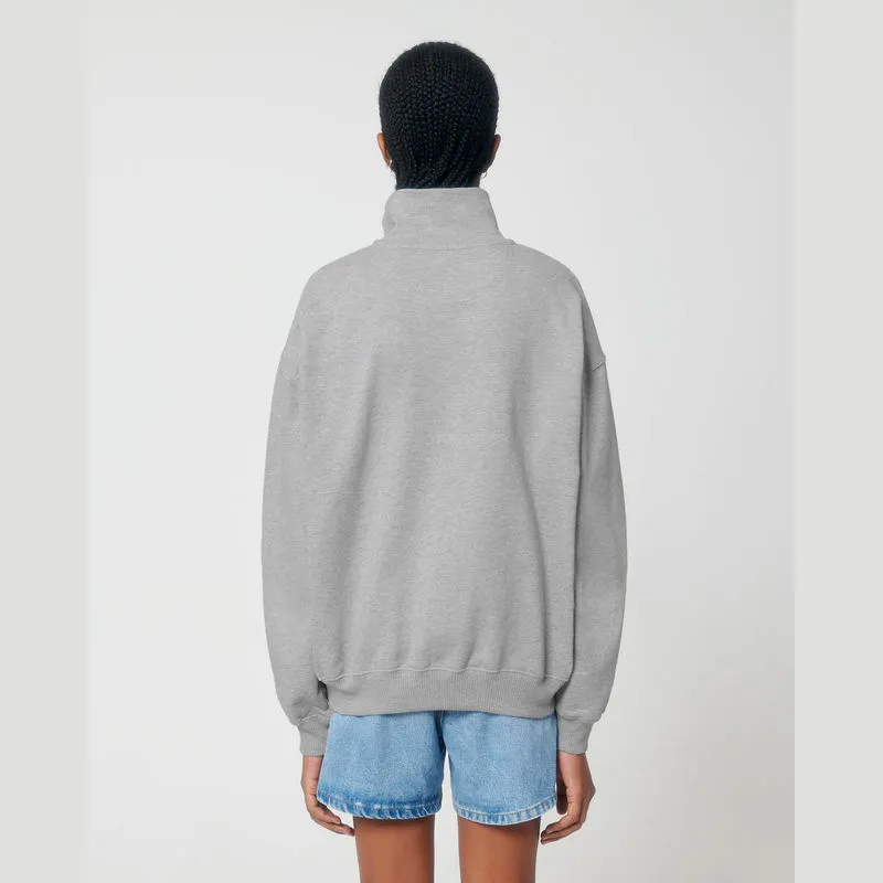 Miller Dry unisex boxy mikina se čtvrtinovým zipem