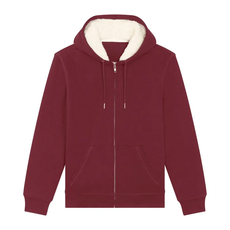 Hygger Sherpa unisex lined zip-thru hoodie