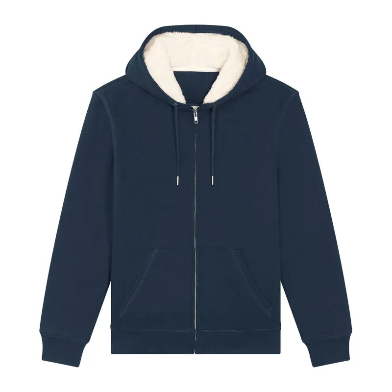 Hygger Sherpa unisex lined zip-thru hoodie