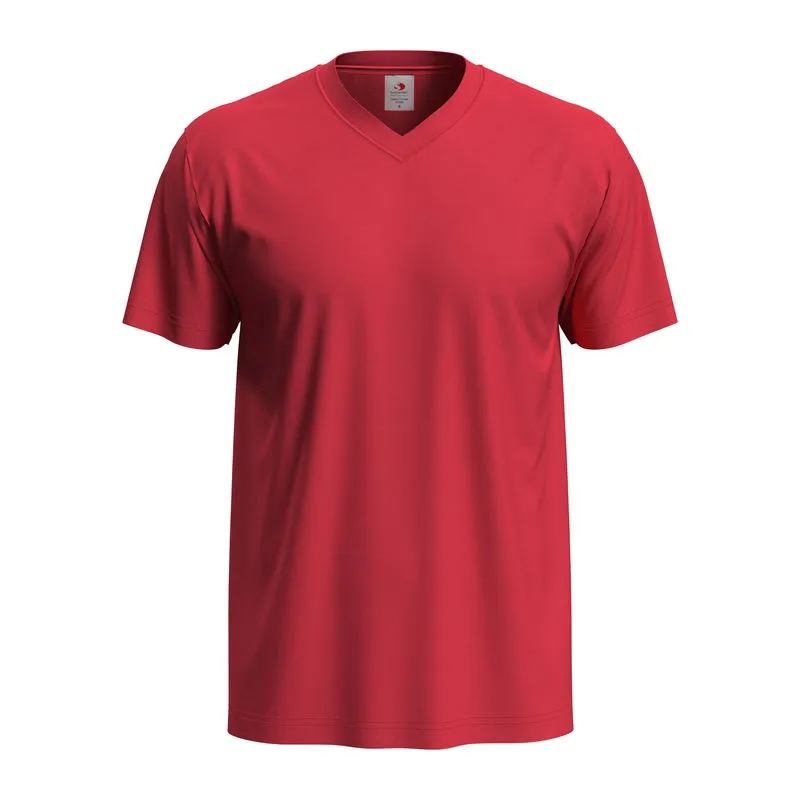 Unisex tričko Classic-T  s výstřihem do V