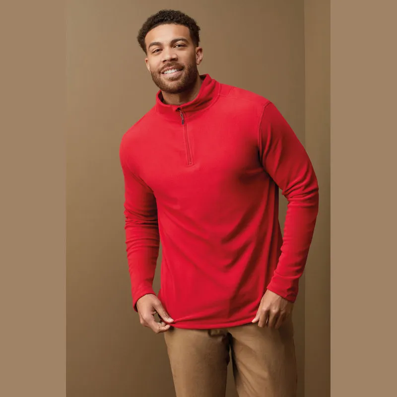 Unisex fleecový pulovr s polovičním zipem Classic