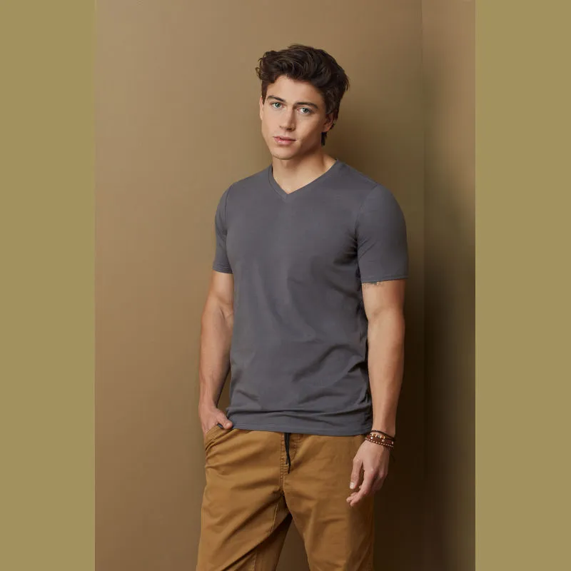Unisex tričko Stretch-T s výstřihem do V